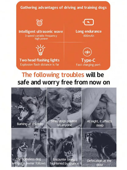 Ultrasonic Dog Bark Deterrent Device